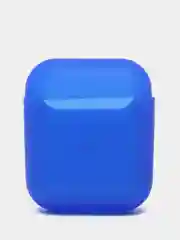 Синий силиконовый чехол для наушников AirPods Аирподс 1 / 2 розовый, черный, синий