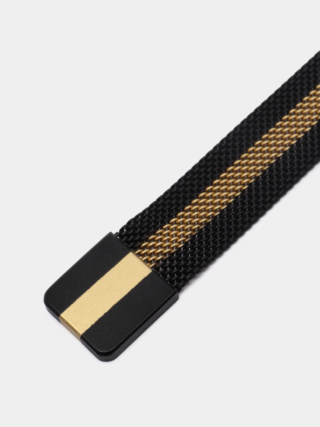 Желтый ремешок магнитный металлический для Xiaomi Mi band 5