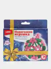 Набор для творчества. Новогодняя игрушка. Плетение из бусин: Елочный шар. Lori