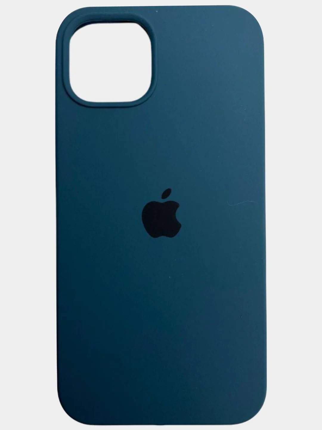 Синий меланж чехол Silicon Case на iPhone 11, 12/12 Pro, силиконовый