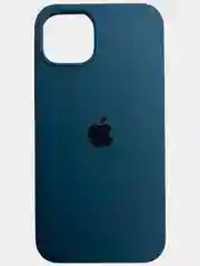 Синий меланж чехол Silicon Case на iPhone 11, 12/12 Pro, силиконовый