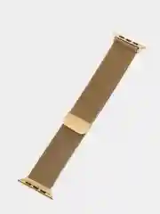 Золотой ремешок для смарт - часов Apple Watch "Миланская петля", металлический браслет