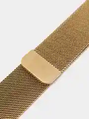 Золотой ремешок для смарт - часов Apple Watch "Миланская петля", металлический браслет