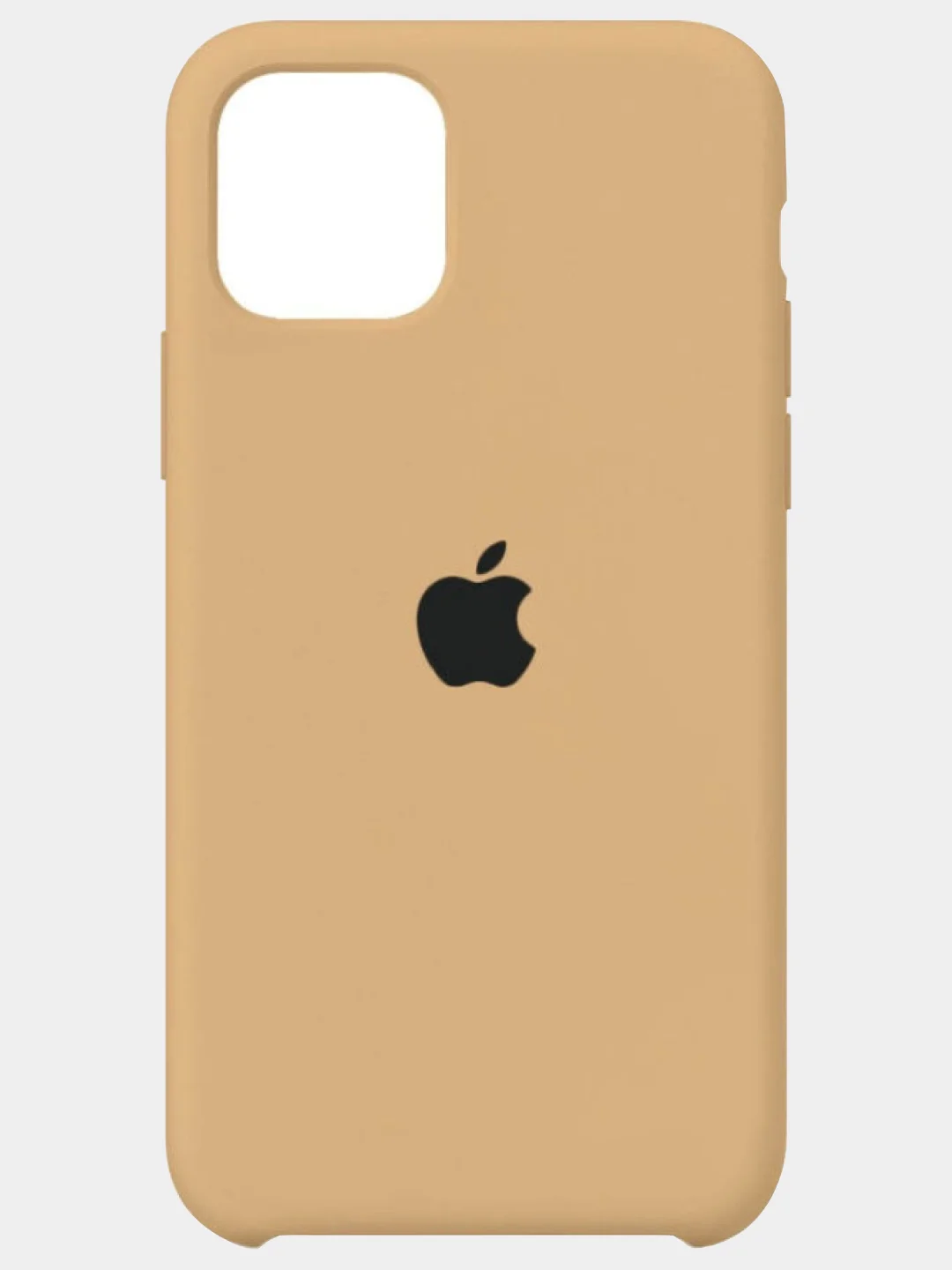 Песочный хаки чехол Silicon Case на iPhone 11, 12/12 Pro, силиконовый