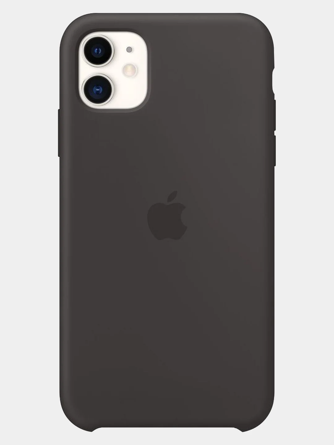 Черный чехол Silicon Case на iPhone 11, 12/12 Pro, силиконовый