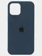 Темно-синий чехол Silicon Case на iPhone 11, 12/12 Pro, силиконовый