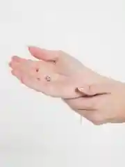 Серебряный подвеска на леске, женская