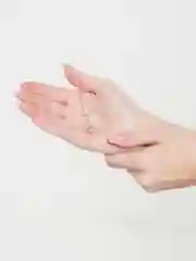 Золотой женская цепь с кулоном звезда