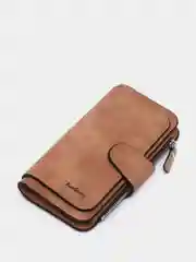 Коричневый кошелек женский  Baellerry из замшевой экокожи, 10 цветов