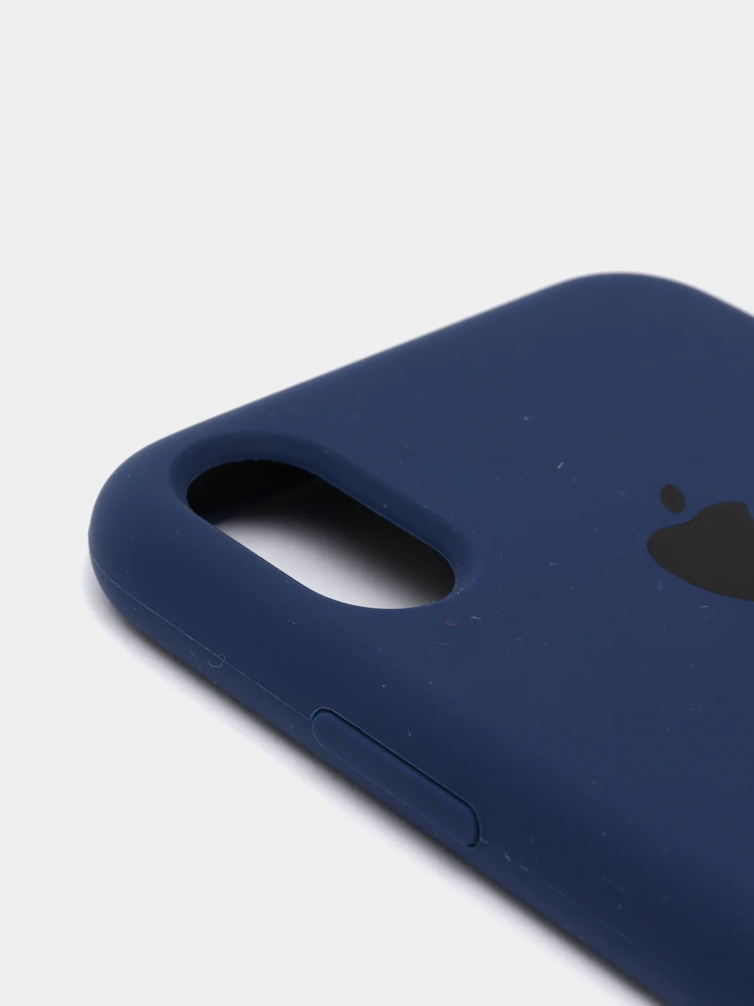 Темно-синий силиконовый чехол iPhone X / iPhone XS, Silicone Case, с закрытым низом