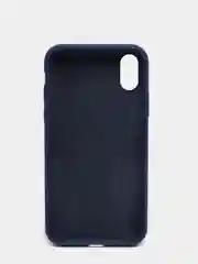 Темно-синий силиконовый чехол iPhone X / iPhone XS, Silicone Case, с закрытым низом