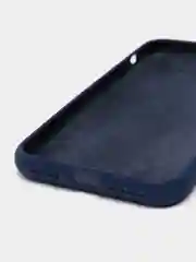 Темно-синий силиконовый чехол iPhone X / iPhone XS, Silicone Case, с закрытым низом
