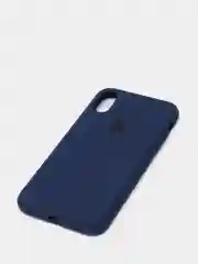 Темно-синий силиконовый чехол iPhone X / iPhone XS, Silicone Case, с закрытым низом