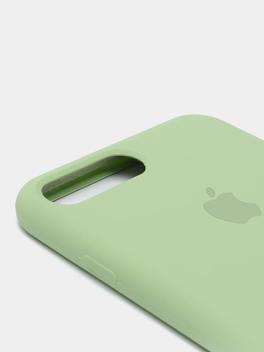 Оливковый силиконовый чехол iPhone 7 Plus / iPhone 8 Plus, Silicone Case, с открытым низом
