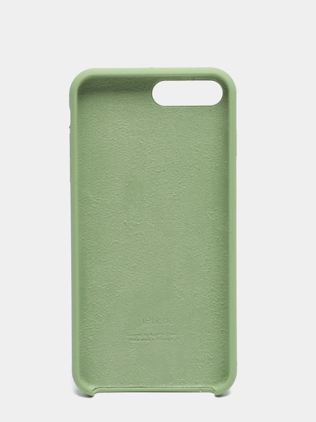Оливковый силиконовый чехол iPhone 7 Plus / iPhone 8 Plus, Silicone Case, с открытым низом