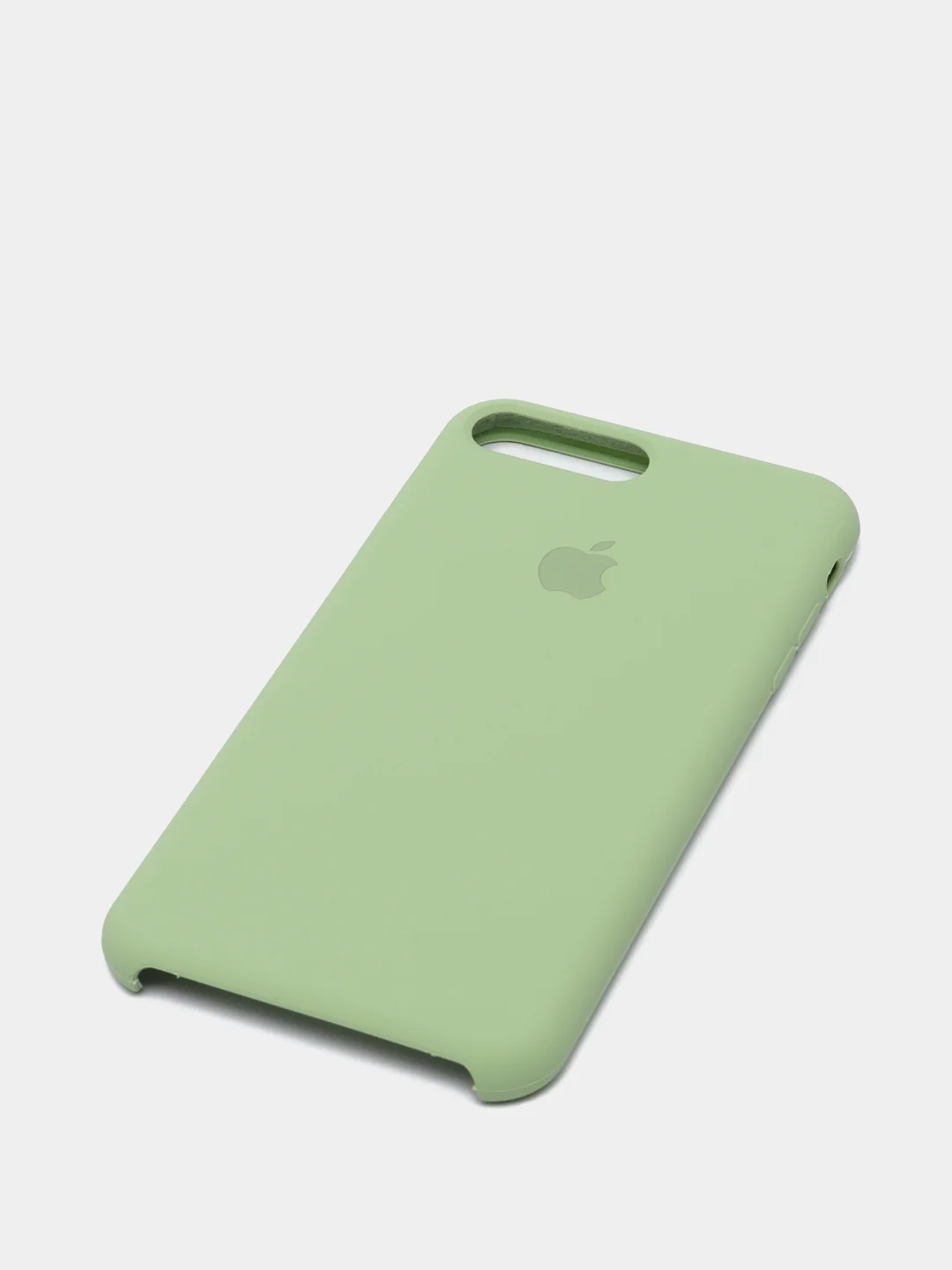 Оливковый силиконовый чехол iPhone 7 Plus / iPhone 8 Plus, Silicone Case, с открытым низом