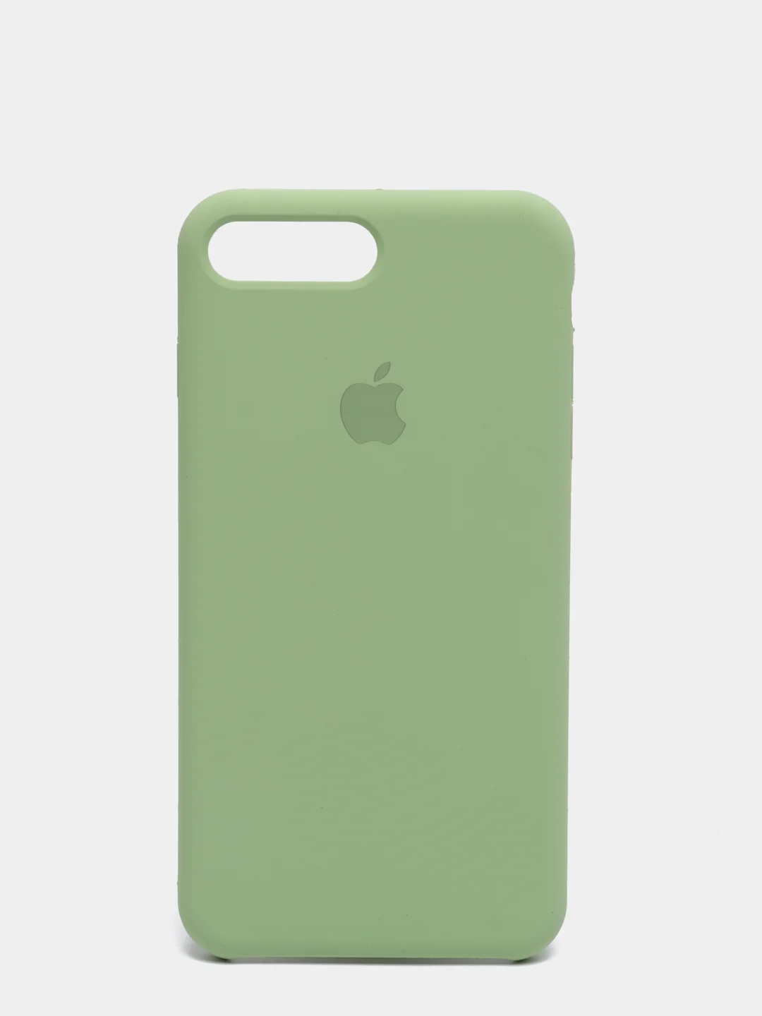 Оливковый силиконовый чехол iPhone 7 Plus / iPhone 8 Plus, Silicone Case, с открытым низом