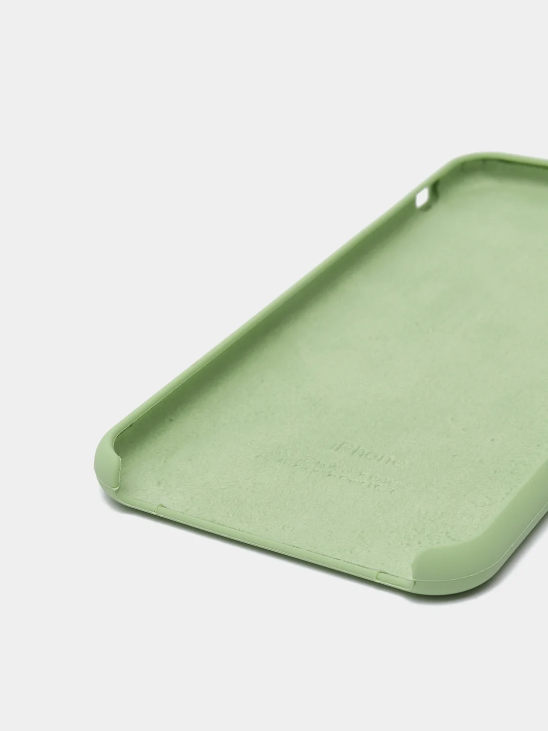 Оливковый силиконовый чехол iPhone 7 Plus / iPhone 8 Plus, Silicone Case, с открытым низом
