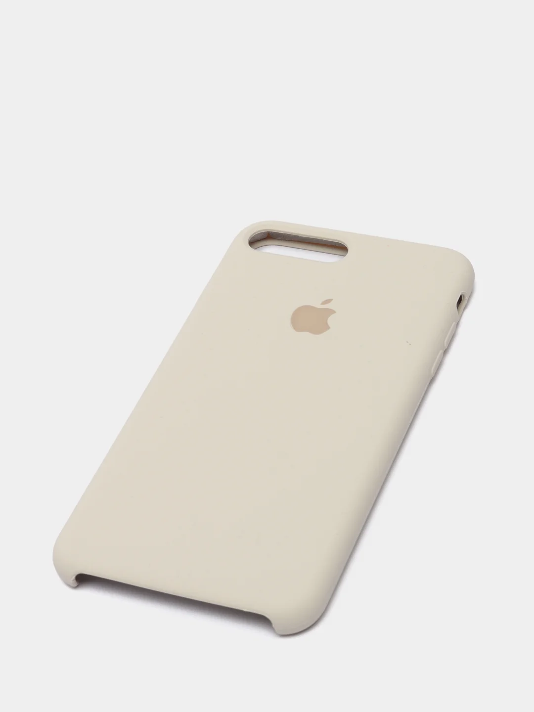 Молочный силиконовый чехол iPhone 7 Plus / iPhone 8 Plus, Silicone Case, с открытым низом
