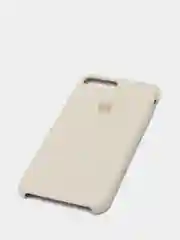 Молочный силиконовый чехол iPhone 7 Plus / iPhone 8 Plus, Silicone Case, с открытым низом