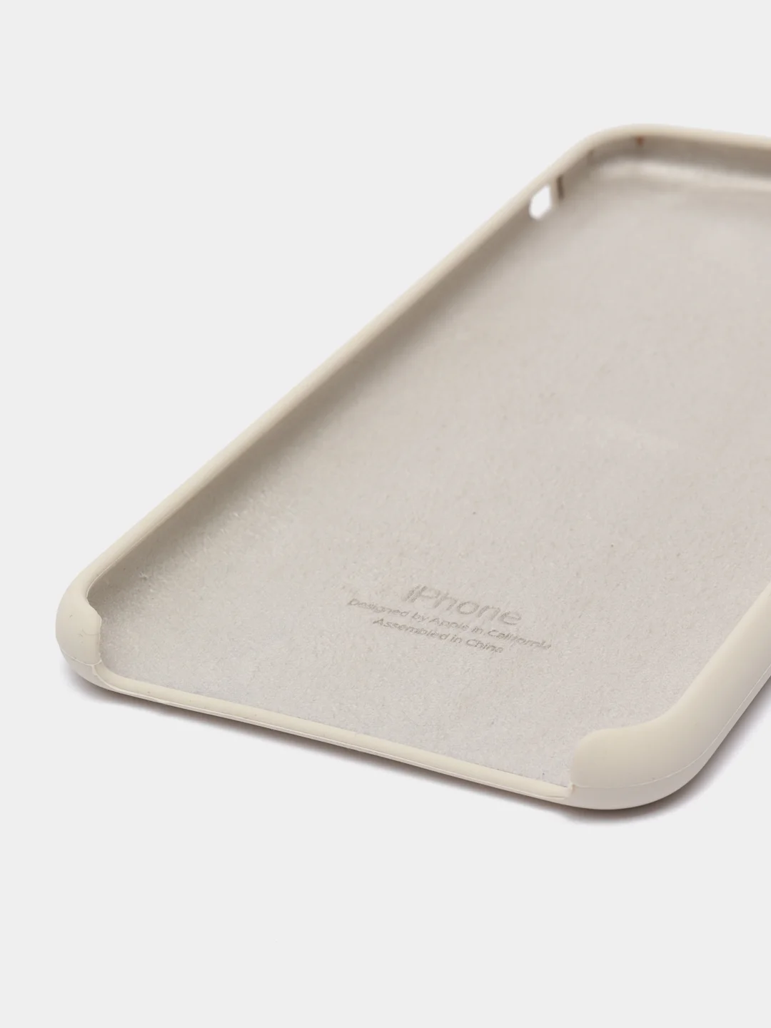 Молочный силиконовый чехол iPhone 7 Plus / iPhone 8 Plus, Silicone Case, с открытым низом