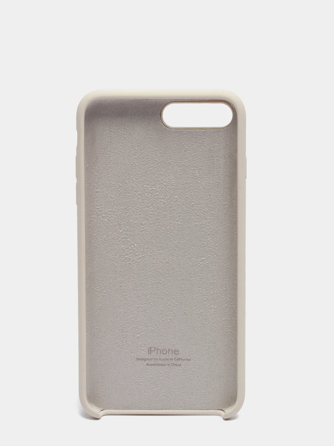 Молочный силиконовый чехол iPhone 7 Plus / iPhone 8 Plus, Silicone Case, с открытым низом