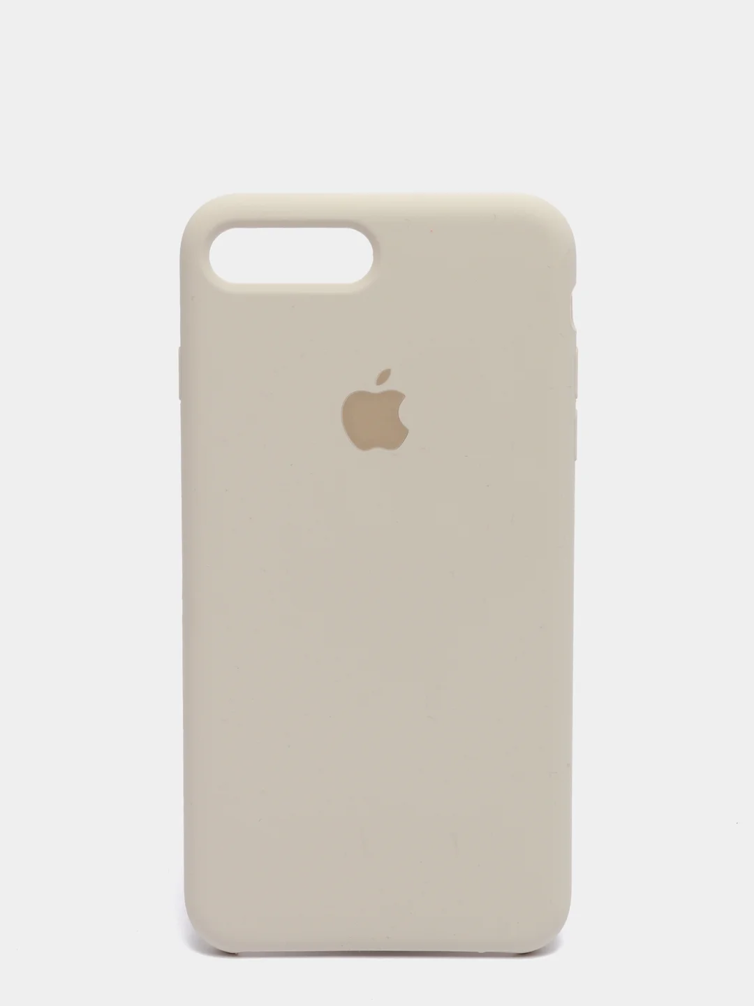 Молочный силиконовый чехол iPhone 7 Plus / iPhone 8 Plus, Silicone Case, с открытым низом