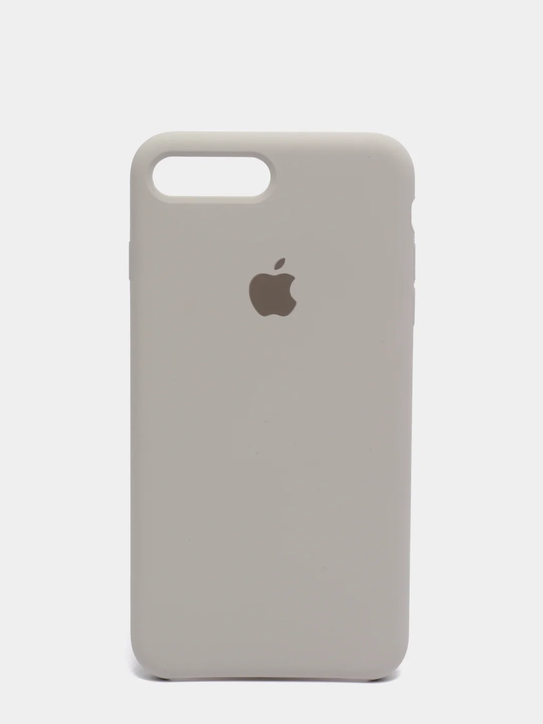Бежевый силиконовый чехол iPhone 7 Plus / iPhone 8 Plus, Silicone Case, с открытым низом