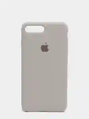 Бежевый силиконовый чехол iPhone 7 Plus / iPhone 8 Plus, Silicone Case, с открытым низом