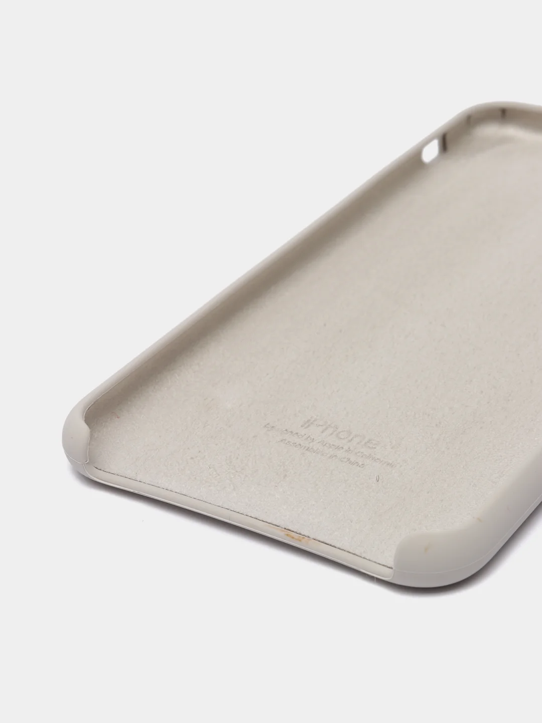 Бежевый силиконовый чехол iPhone 7 Plus / iPhone 8 Plus, Silicone Case, с открытым низом