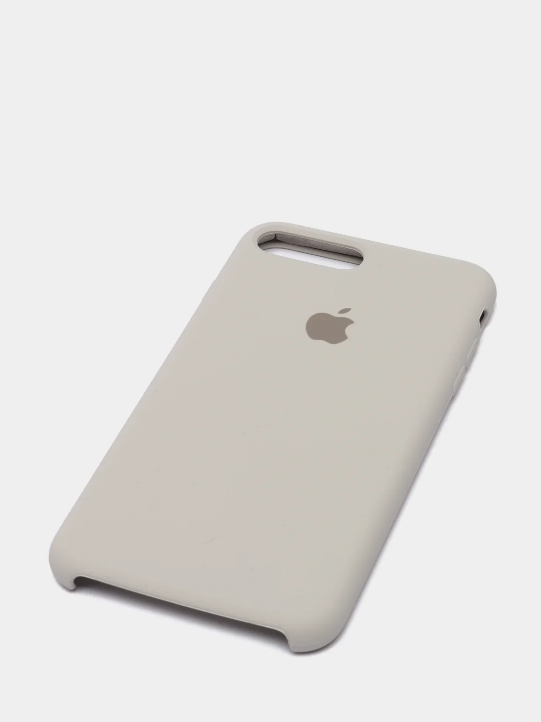 Бежевый силиконовый чехол iPhone 7 Plus / iPhone 8 Plus, Silicone Case, с открытым низом