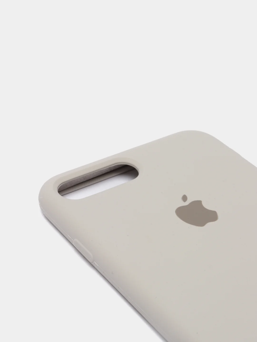 Бежевый силиконовый чехол iPhone 7 Plus / iPhone 8 Plus, Silicone Case, с открытым низом