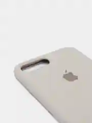 Бежевый силиконовый чехол iPhone 7 Plus / iPhone 8 Plus, Silicone Case, с открытым низом
