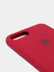 Бордовый силиконовый чехол iPhone 7 Plus / iPhone 8 Plus, Silicone Case, с открытым низом