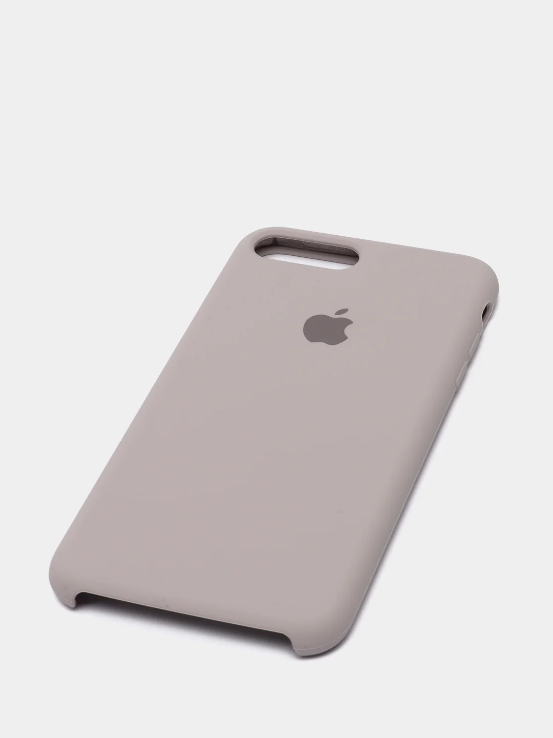 Бежевый меланж силиконовый чехол iPhone 7 Plus / iPhone 8 Plus, Silicone Case, с открытым низом