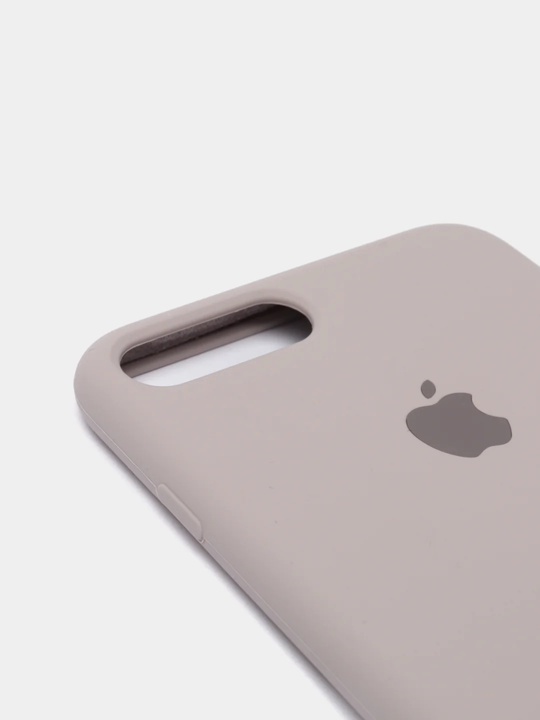 Бежевый меланж силиконовый чехол iPhone 7 Plus / iPhone 8 Plus, Silicone Case, с открытым низом