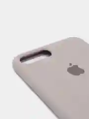 Бежевый меланж силиконовый чехол iPhone 7 Plus / iPhone 8 Plus, Silicone Case, с открытым низом