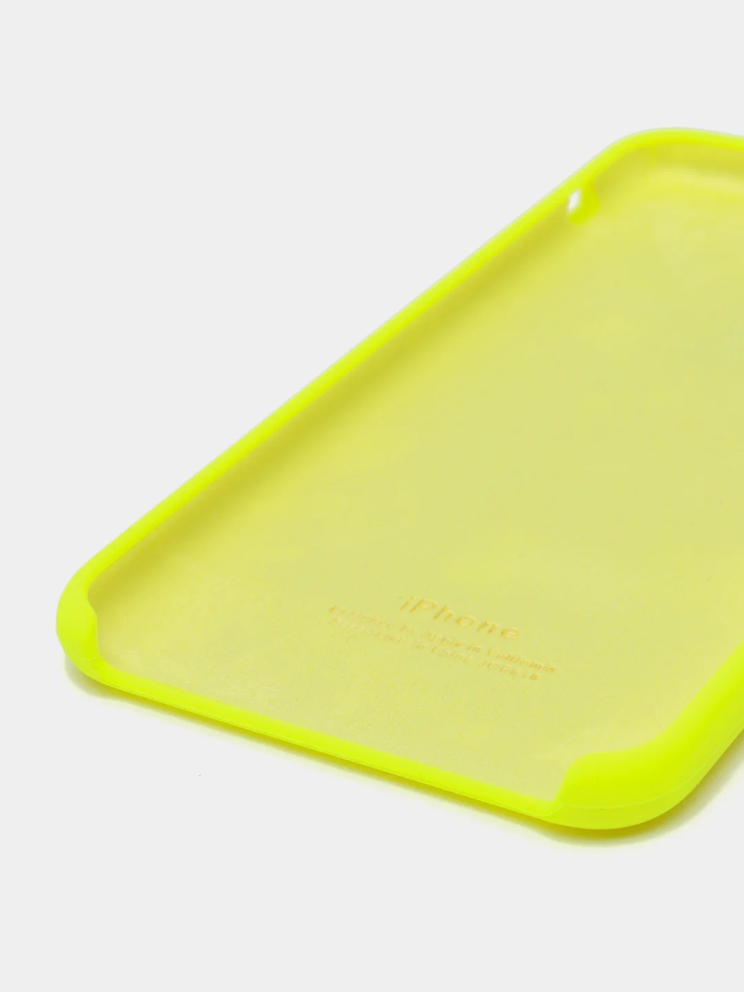 Лимонный силиконовый чехол iPhone 7 Plus / iPhone 8 Plus, Silicone Case, с открытым низом