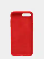 Красный силиконовый чехол iPhone 7 Plus / iPhone 8 Plus, Silicone Case, с закрытым низом