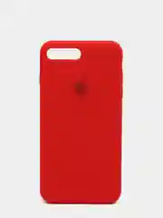 Красный силиконовый чехол iPhone 7 Plus / iPhone 8 Plus, Silicone Case, с закрытым низом