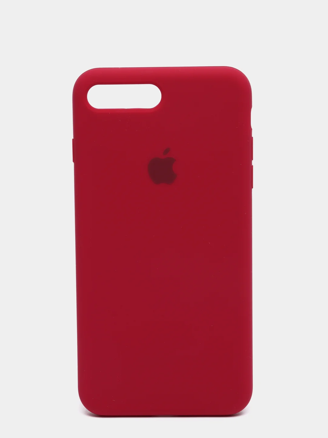 Бордовый силиконовый чехол iPhone 7 Plus / iPhone 8 Plus, Silicone Case, с закрытым низом
