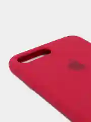 Бордовый силиконовый чехол iPhone 7 Plus / iPhone 8 Plus, Silicone Case, с закрытым низом