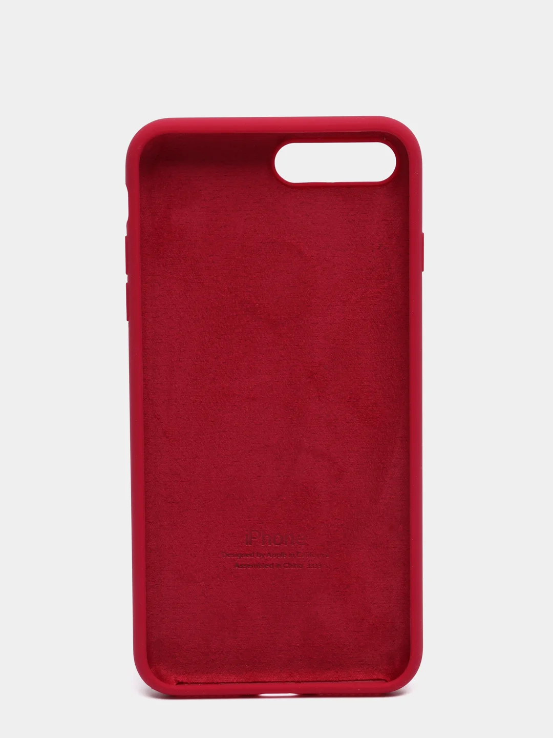 Бордовый силиконовый чехол iPhone 7 Plus / iPhone 8 Plus, Silicone Case, с закрытым низом