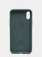 Тёмно-бирюзовый силиконовый чехол iPhone X / iPhone XS, Silicone Case, с закрытым низом