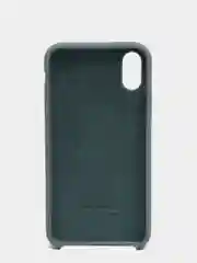 Тёмно-серый силиконовый чехол iPhone X / iPhone XS, Silicone Case, с открытым низом