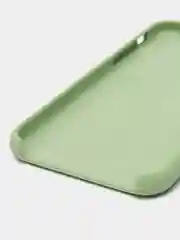 Оливковый силиконовый чехол iPhone X / iPhone XS, Silicone Case, с открытым низом