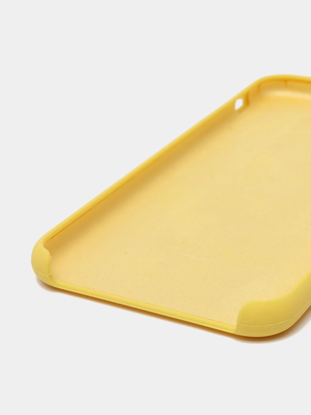 Желтый силиконовый чехол iPhone XS Max, Silicone Case, с открытым низом