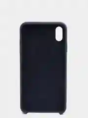 Темно-синий силиконовый чехол iPhone XS Max, Silicone Case, с открытым низом