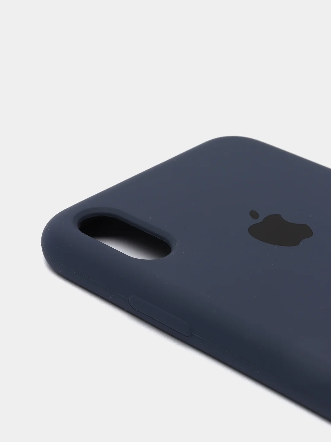 Темно-синий силиконовый чехол iPhone XS Max, Silicone Case, с открытым низом