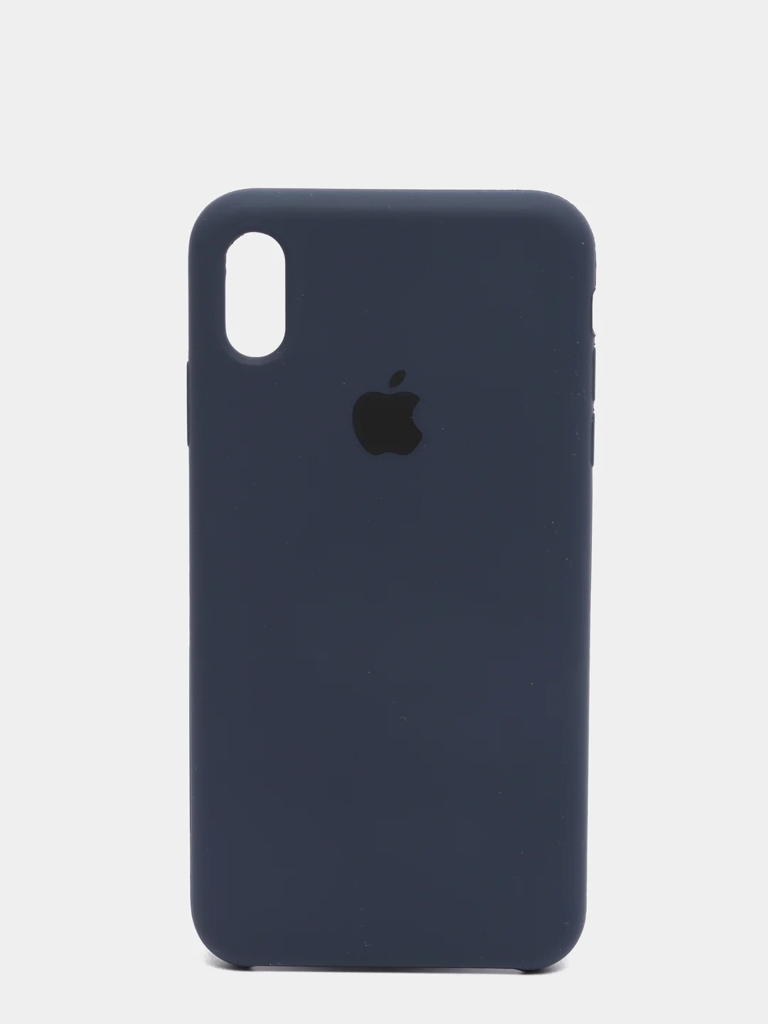 Темно-синий силиконовый чехол iPhone XS Max, Silicone Case, с открытым низом